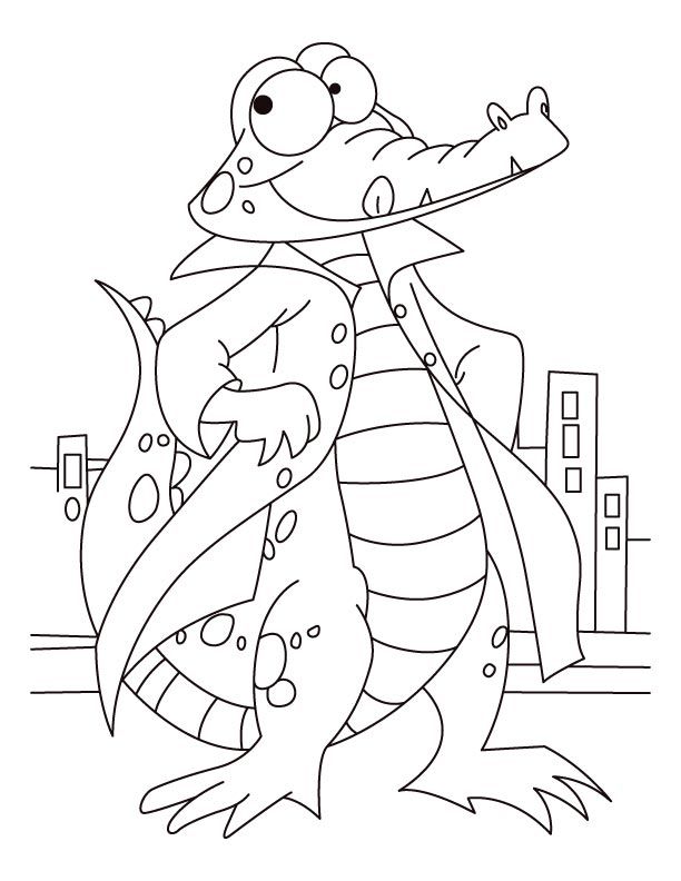 Bold and courageous alligator coloring pages | Download Free Bold 