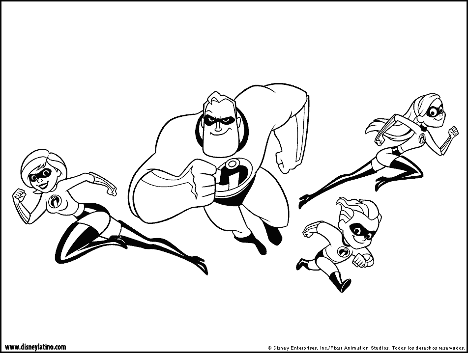 The Incredibles Coloring Pages - Free Coloring Pages For KidsFree 