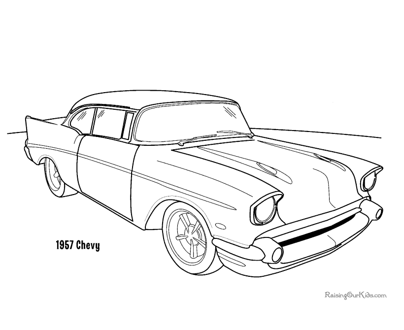 Chevy car coloring picture 018