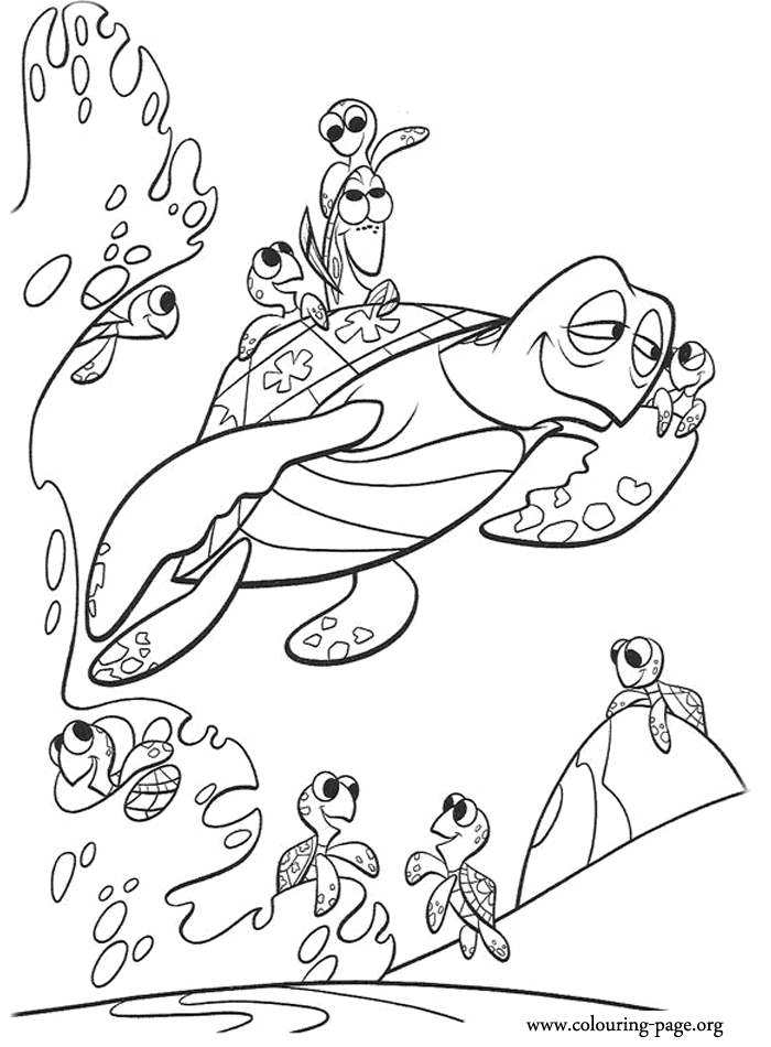nemo-Crush Colouring Pages