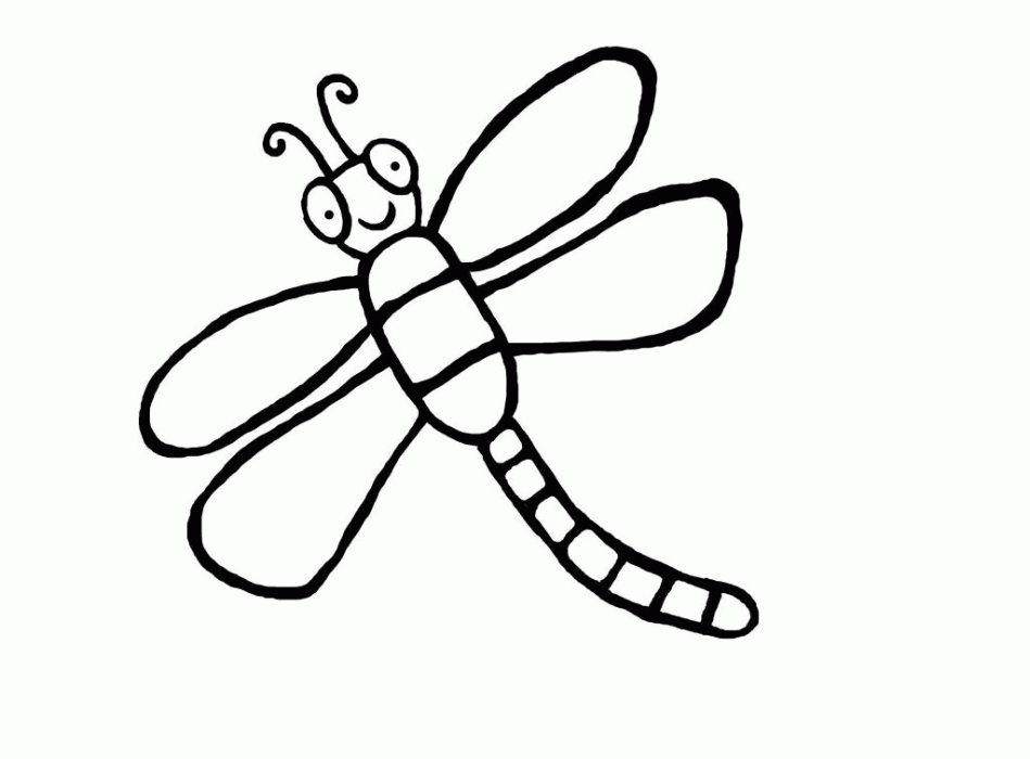 Dragonfly Coloring Images - Dragonfly Cartoon Coloring Pages - Coloring Home