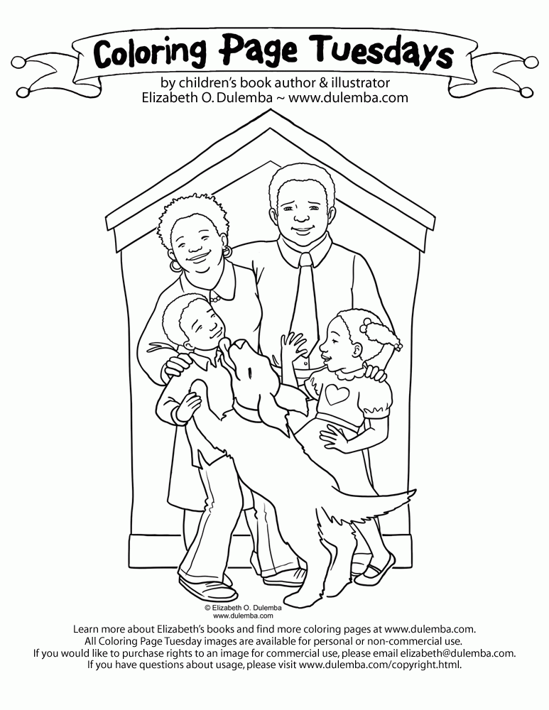 dulemba: Coloring Page Tuesday! - More Family!