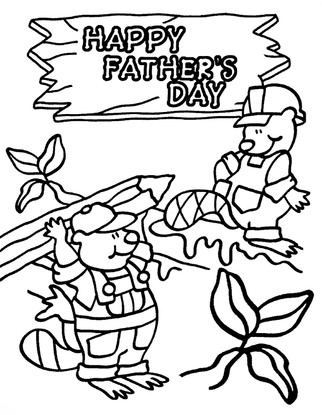Father's Day Printable Coloring Pages