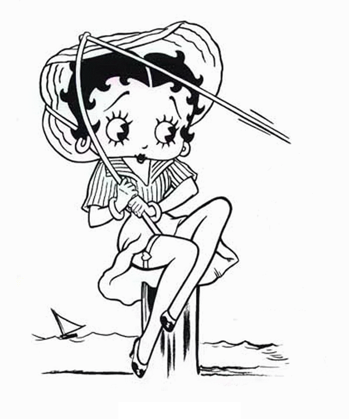 Coloring Page - Betty boop coloring pages 0