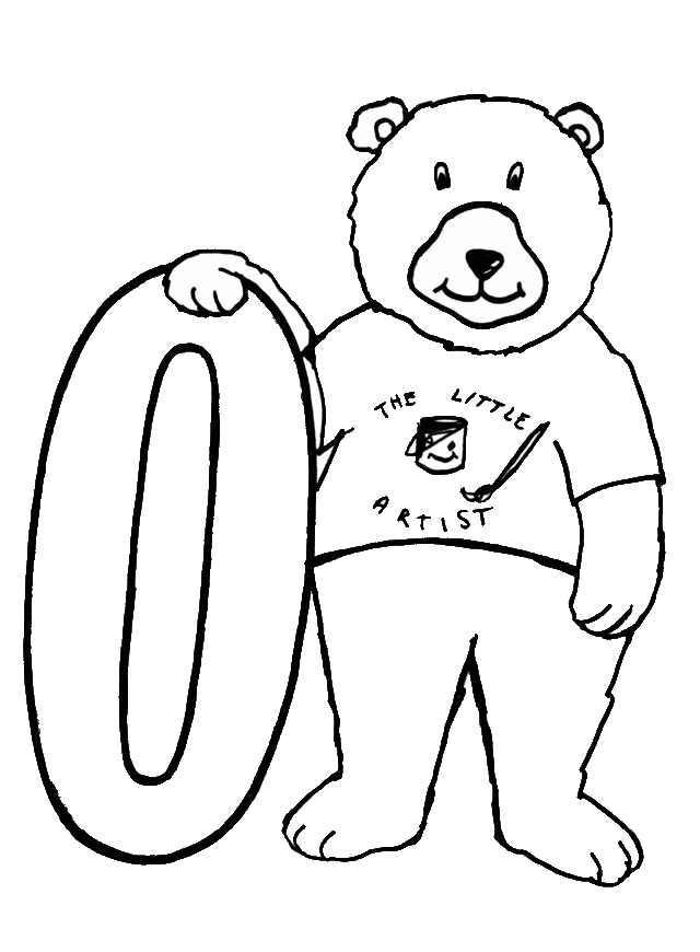 Number 0 Coloring Pages - Coloring Home