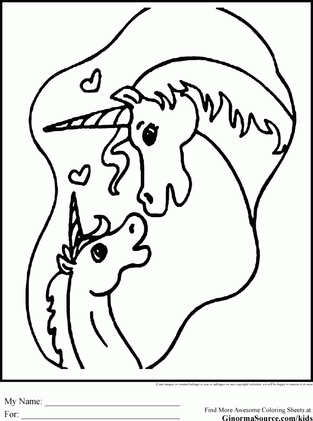 Unicorn Coloring Pages Mommy Amp Baby Randomness Kids Activities P 