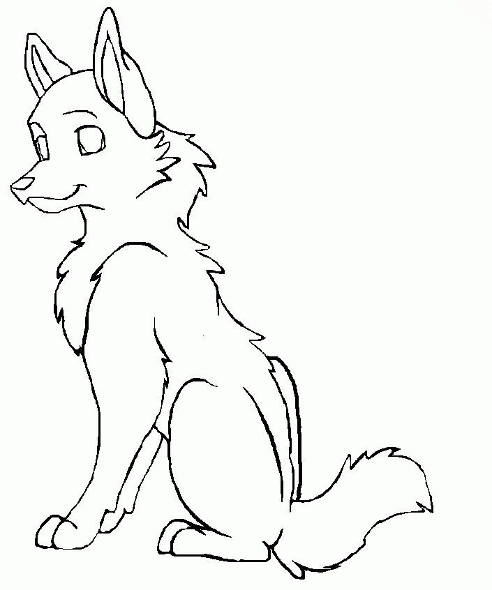 wolf outline