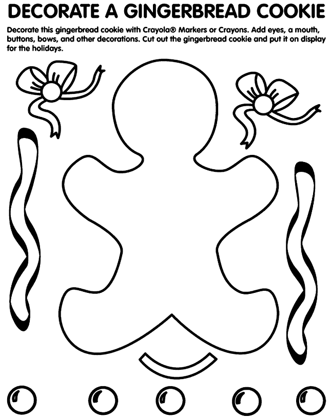 Gingerbread-coloring-7 | Free Coloring Page Site