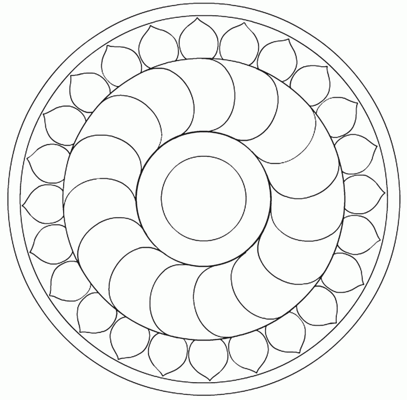 Mandala To Color - HD Printable Coloring Pages