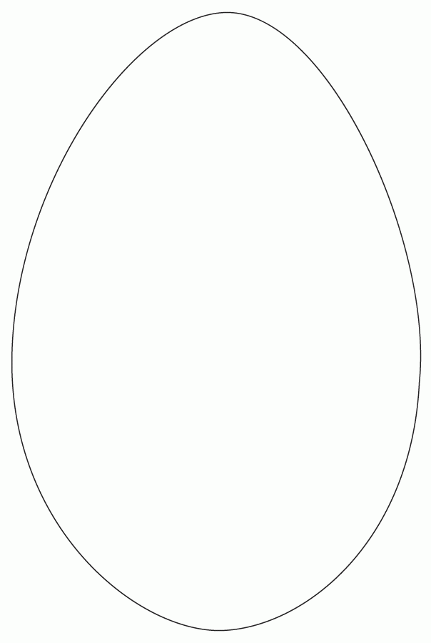 egg shape template  coloring home