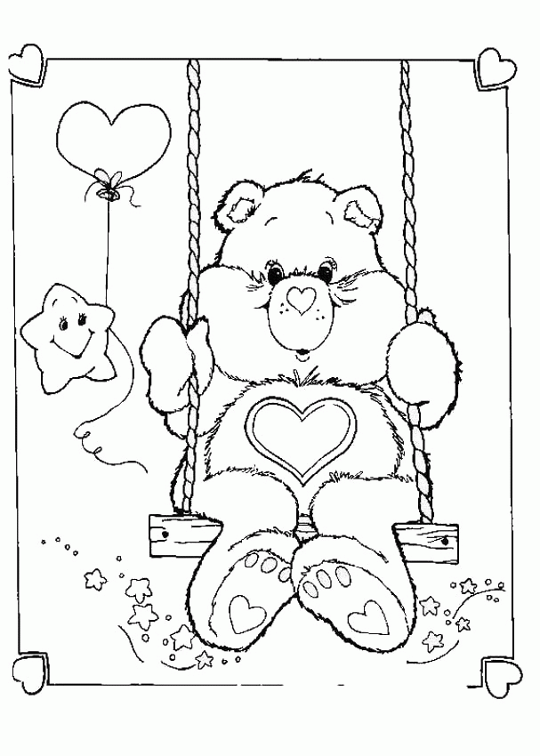 care bears coloring pages free printable picture sheets for kids 