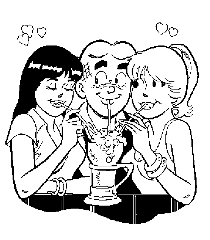 Betty And Veronica Coloring Pages - Coloring Home