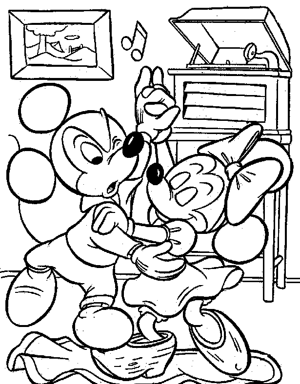 mickey mouse coloring pages | Disney coloring page