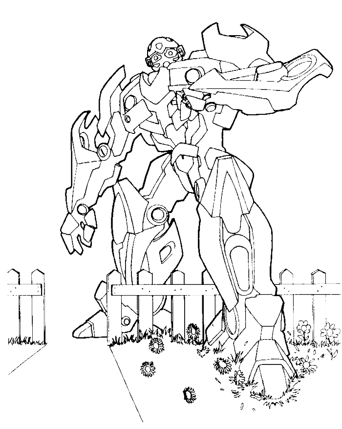Transformers Are Seeking Large Enemy Coloring Page - Transformer 