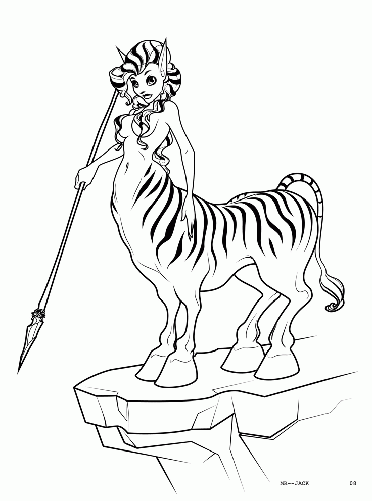 Centaur Coloring Pages For Adults Coloring Pages