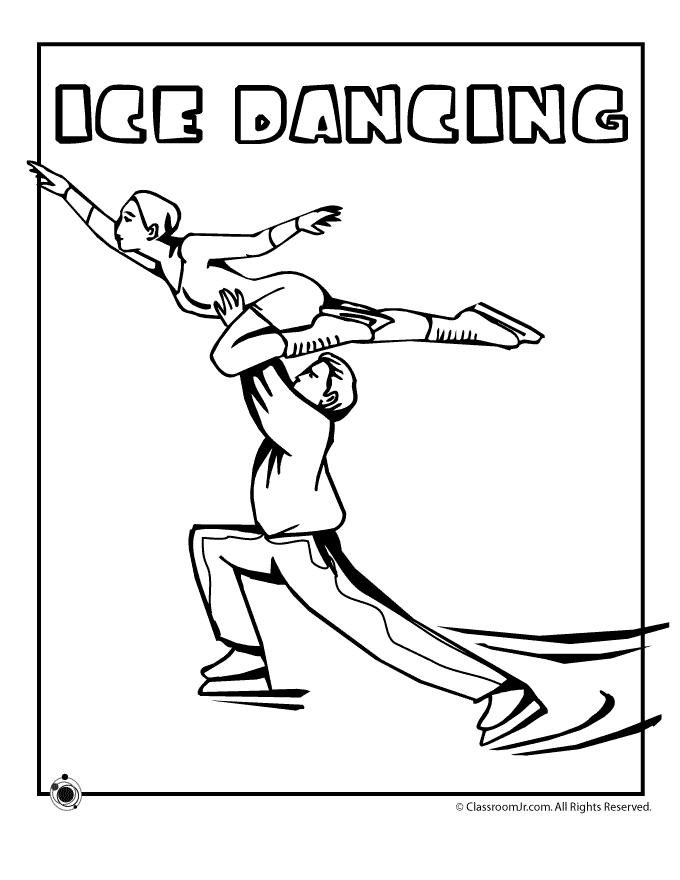 Ice Dancing Coloring Page | Classroom Jr.