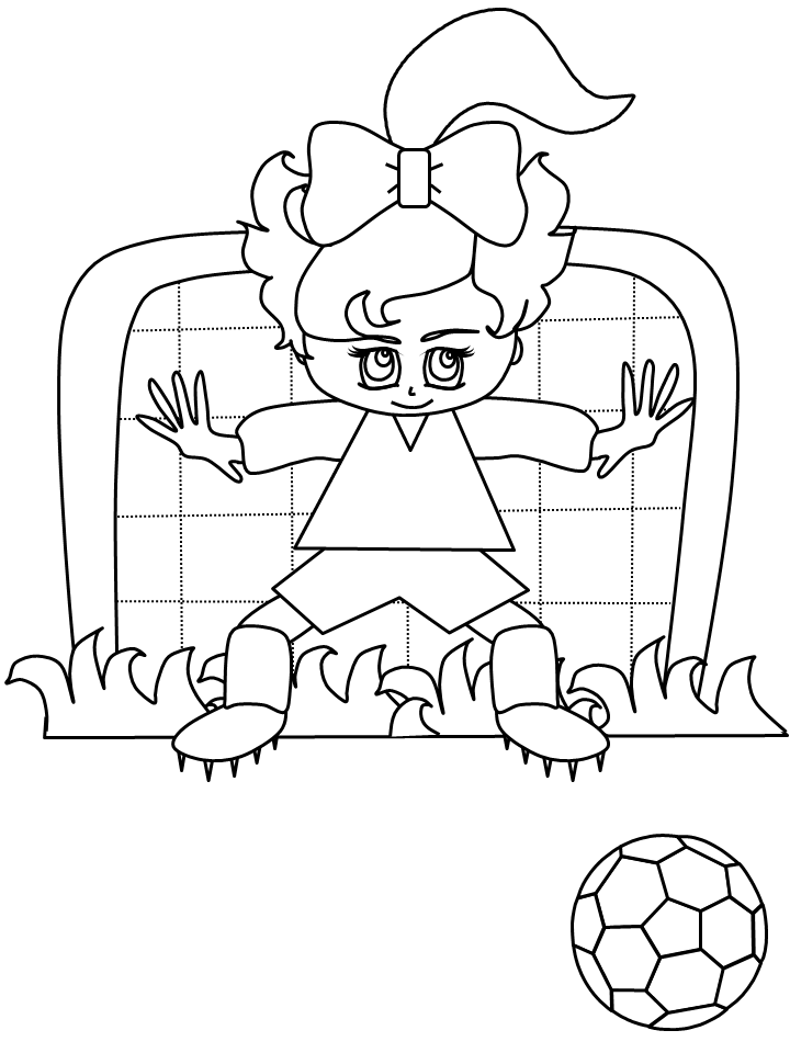 Printable Soccer 7 Sports Coloring Pages