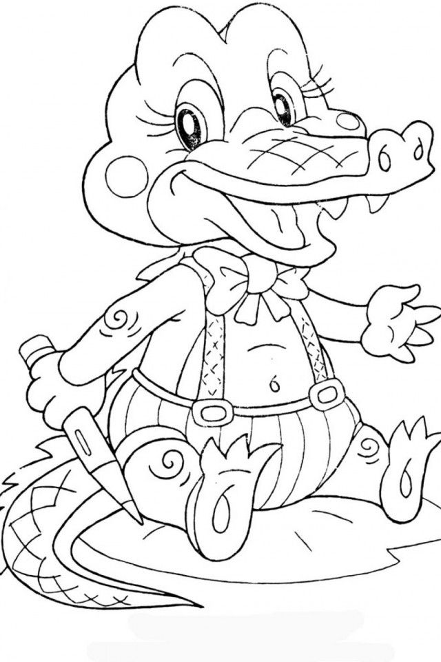 Alligator Coloring Pages For Kids | download free printable 