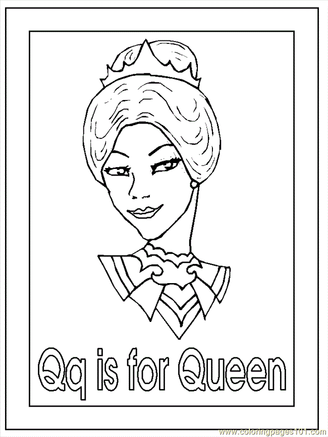 Queen Coloring Page - Coloring Home