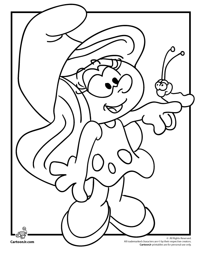 Coloring Pages Of Smurfette - Free Printable Coloring Pages | Free 