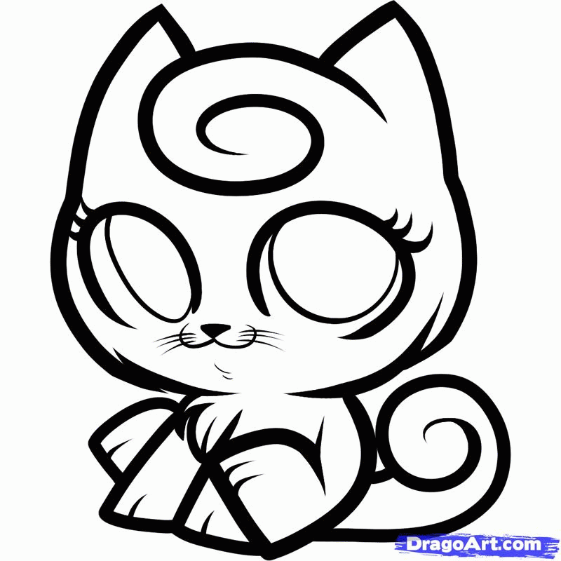 How to Draw a Jigglypuff Kitty, Jigglypuff Cat, Step by Step 