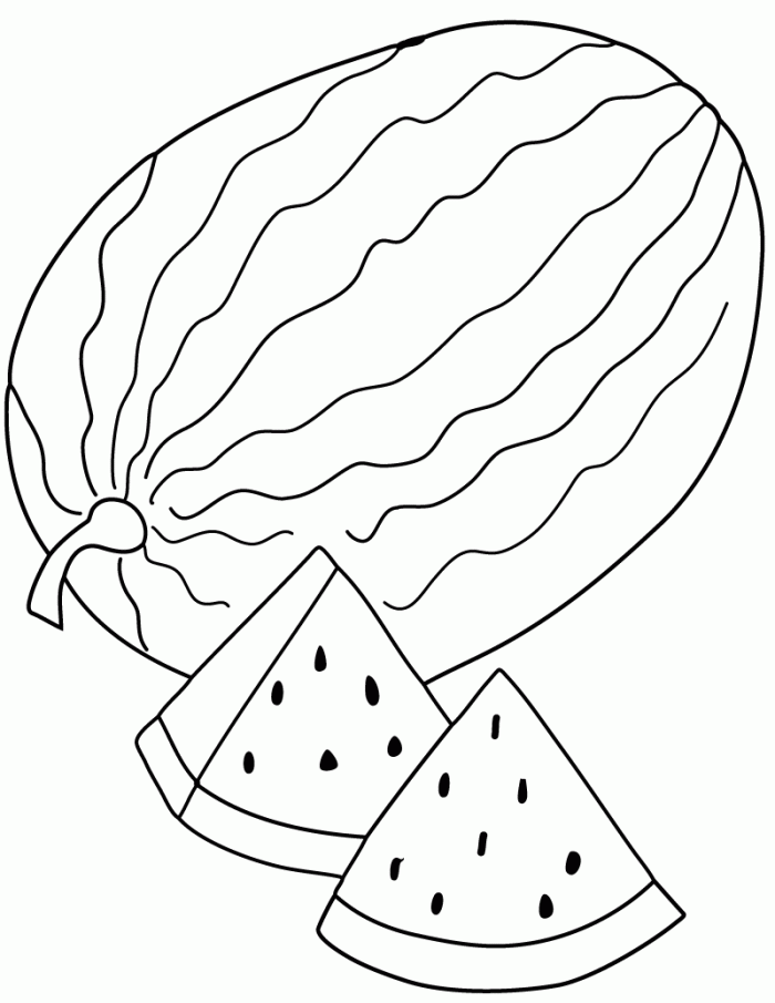 Watermelon Coloring Pages | 99coloring.com