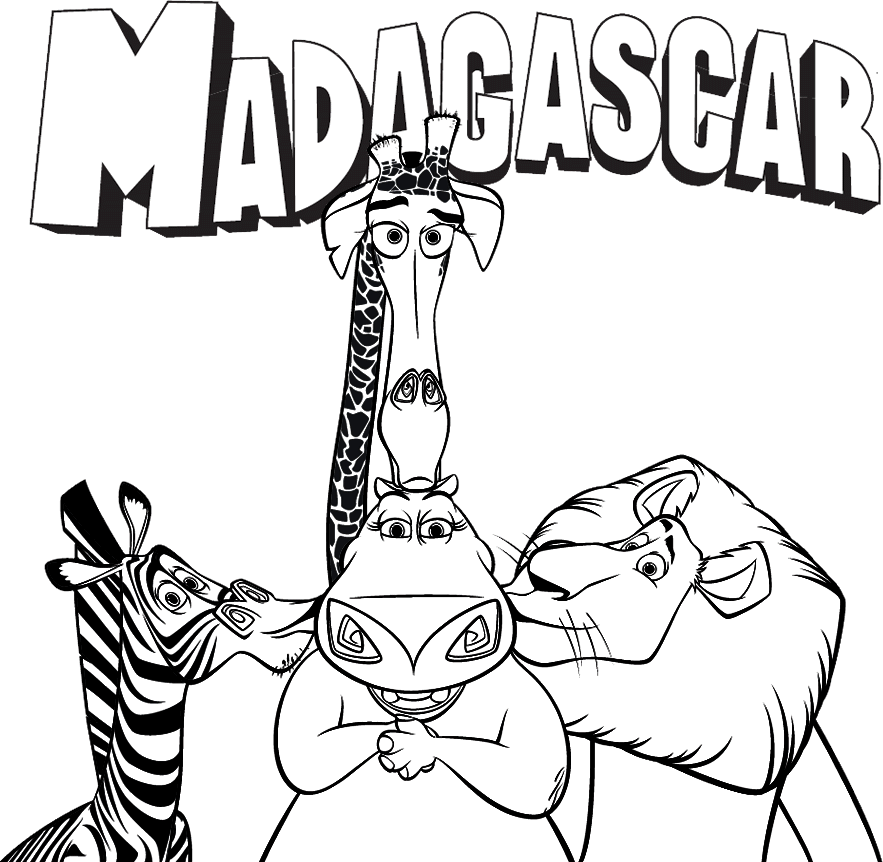 Coloring Page - Madagascar coloring pages 36