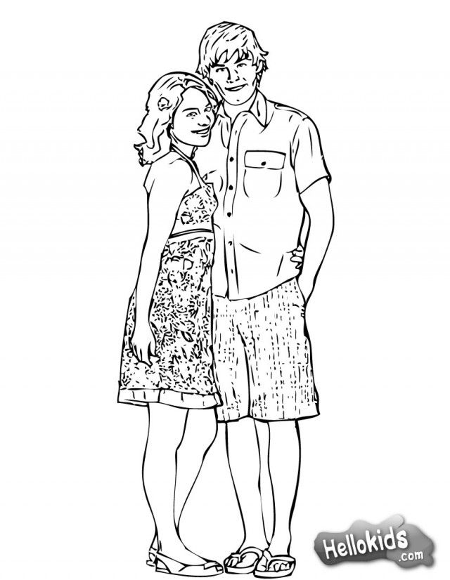 High School Musical Coloring Pages Coloring Book Area Best 281318 