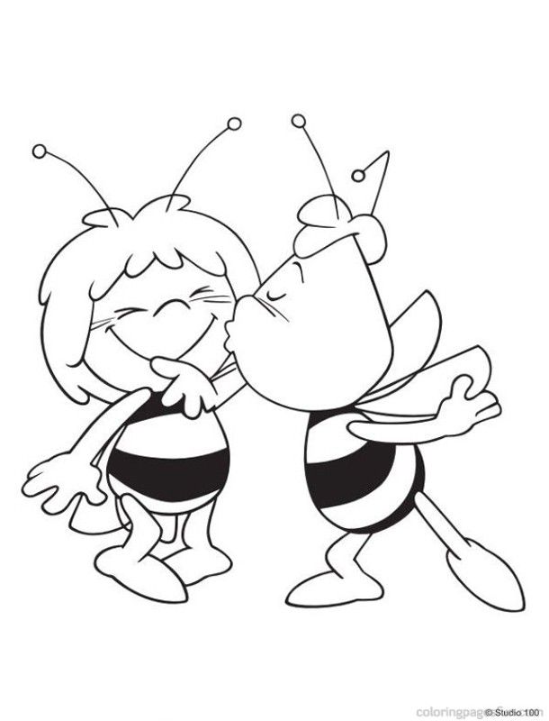 Maya The Bee | Free Printable Coloring Pages – Coloringpagesfun.