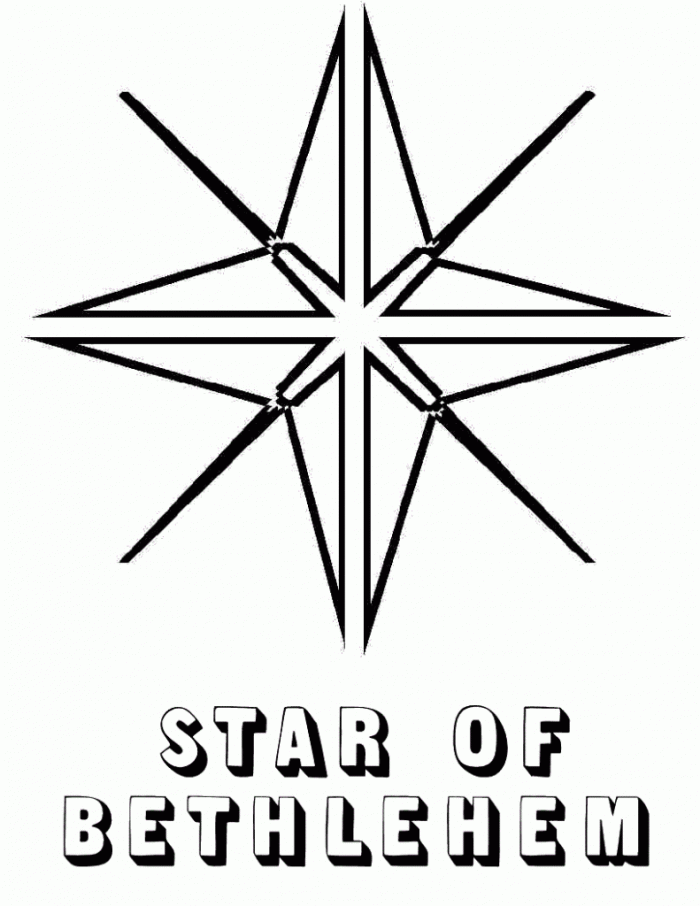 Christmas Star Coloring Page Educations