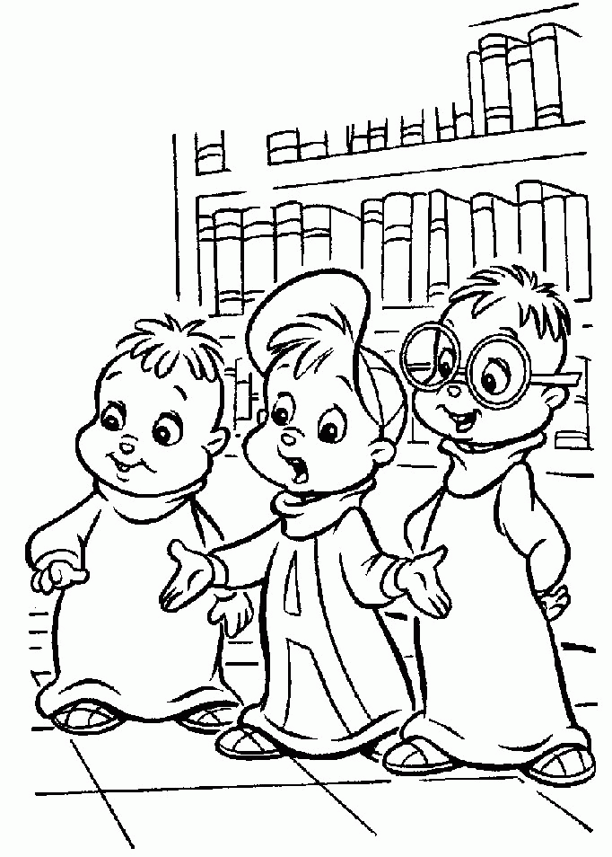 Alvin And The Chipmunks 3 Coloring Pages/page/184 | Printable 