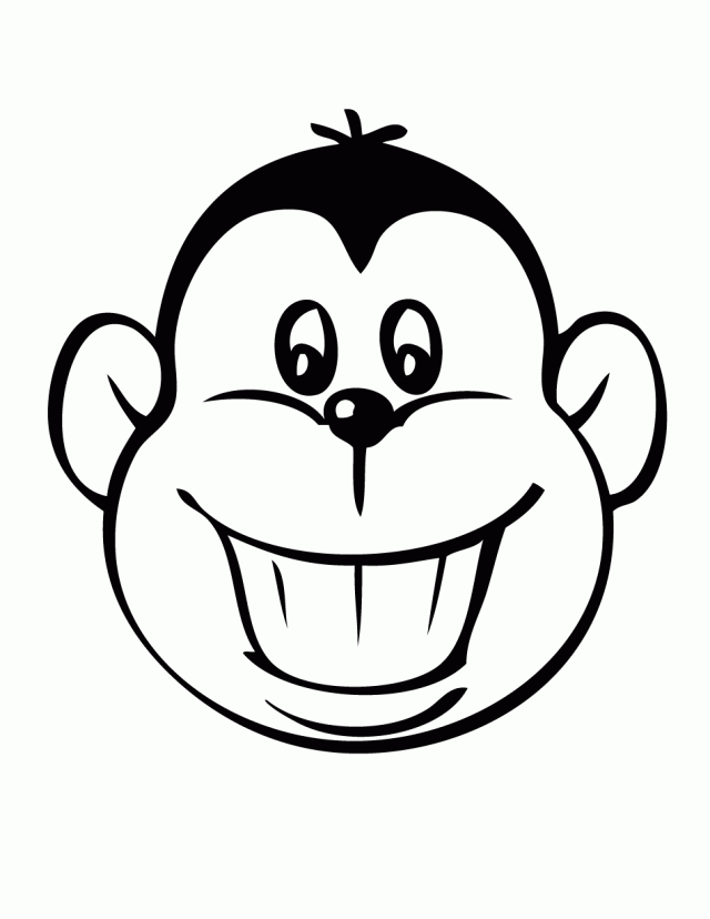  Funny Face Coloring Pages 7