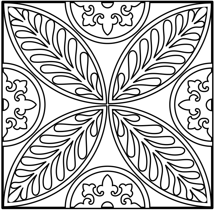 Intricate Design Coloring Pages - Coloring Home