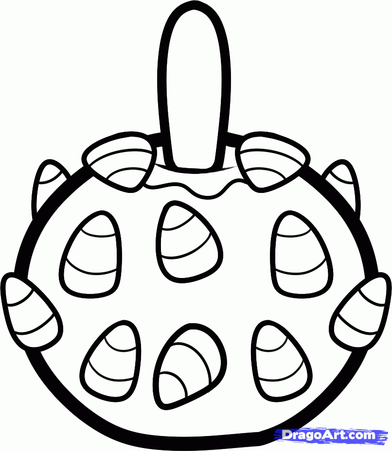 Halloween Candy Coloring Pages - Coloring Home