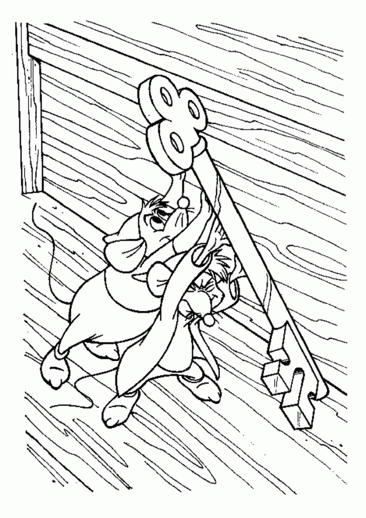 Cool Coloring Pages Of Cinderellas Mice Handing Over The Key Best 