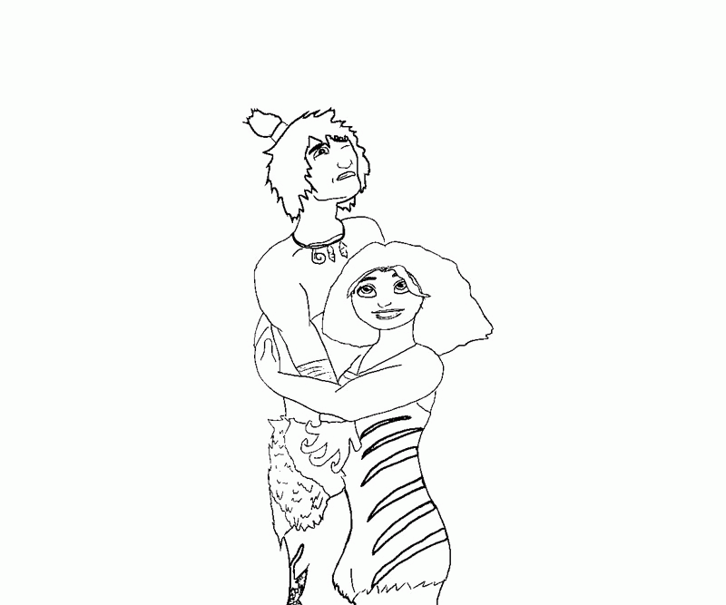 3 The Croods Coloring Page