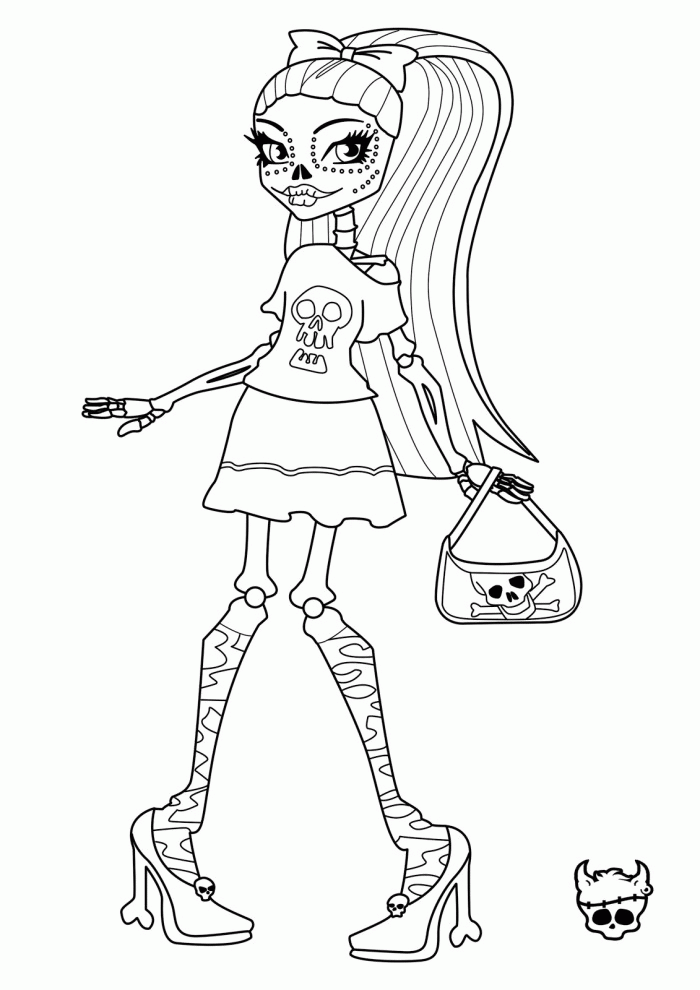 Monster High Coloring Pages To Print Out