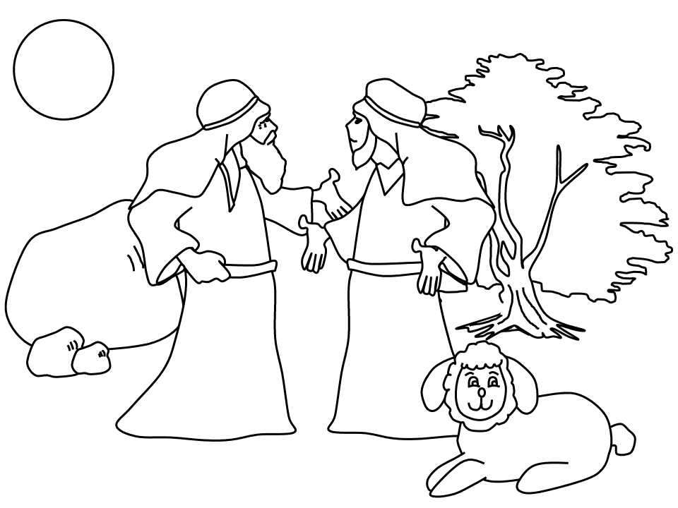 Printable Nw Abram Lot Bible Coloring Pages