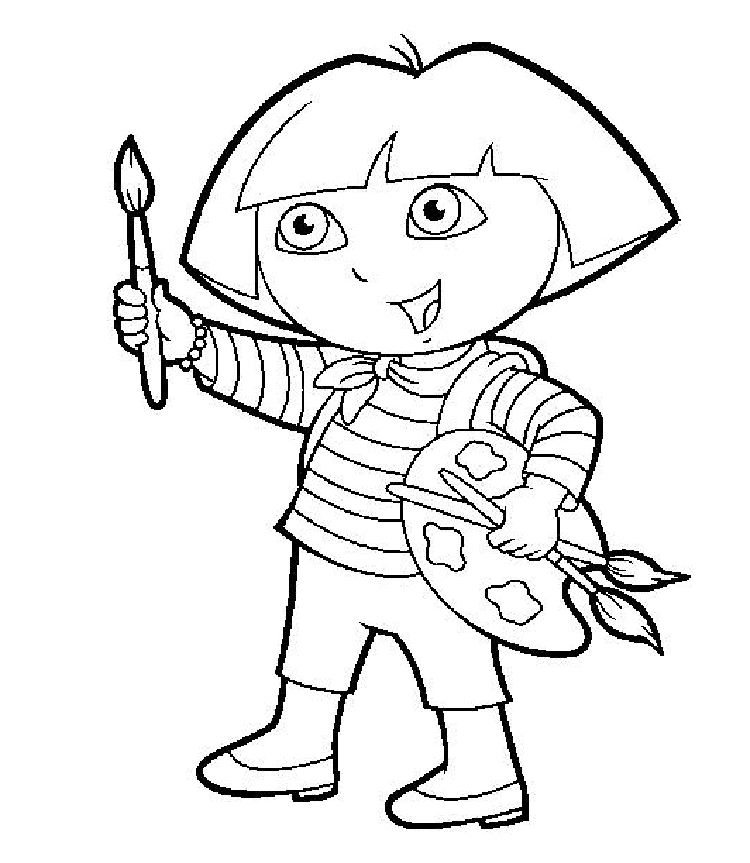 Dora Colouring Pages Book