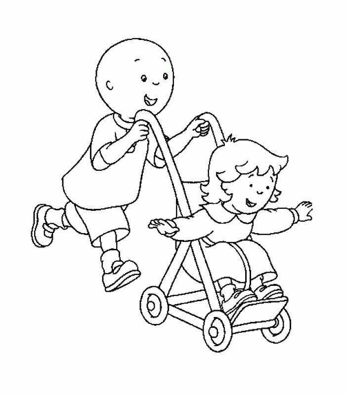 Caillou Coloring pages complete | Printable Coloring Pages