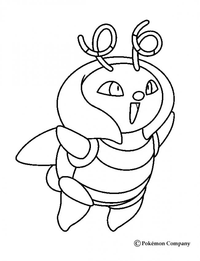 BUG POKEMON coloring pages - Volbeat