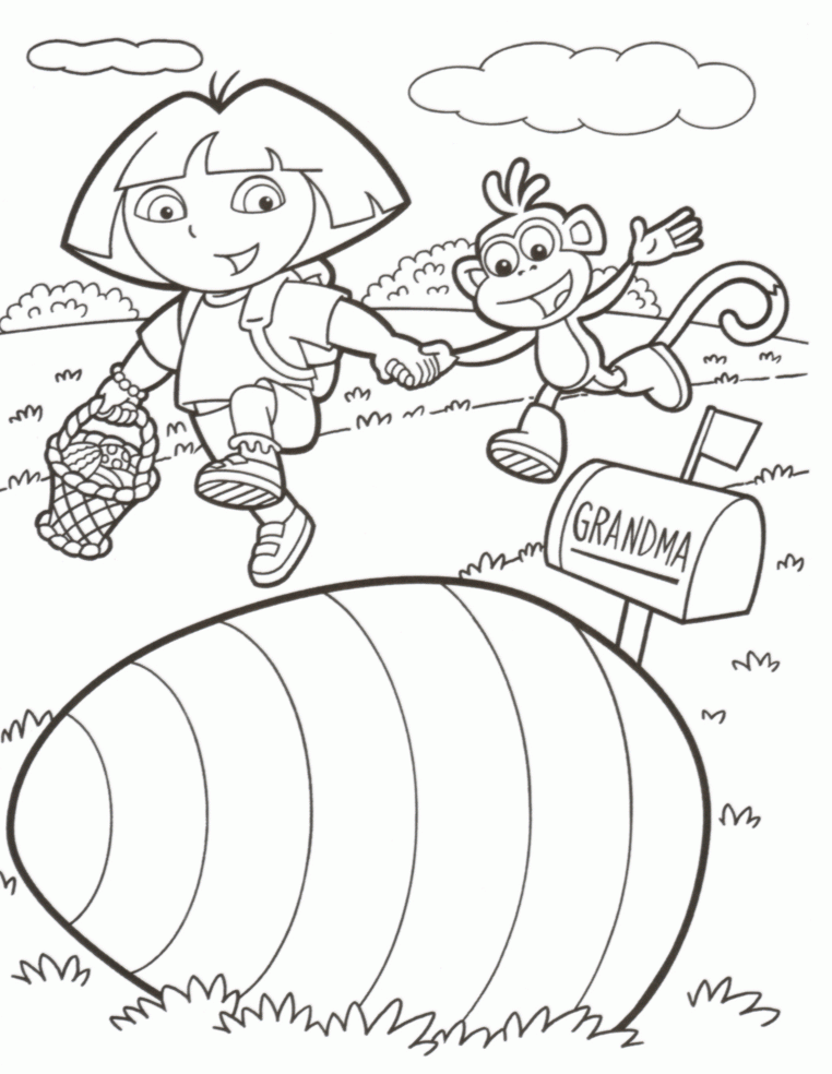 isimez: coloring pages for easter basket