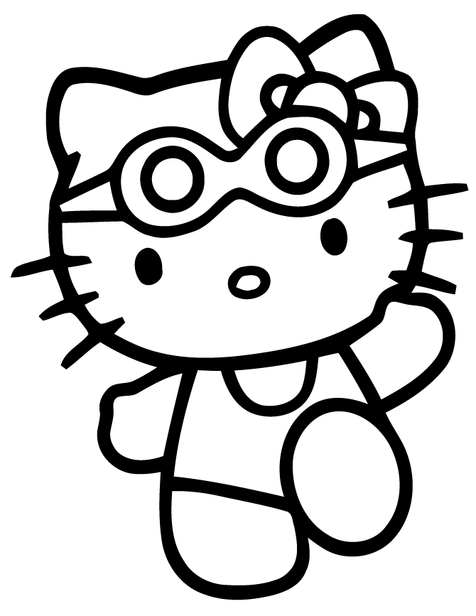 Cute Hello Kitty Coloring Pages - Coloring Home
