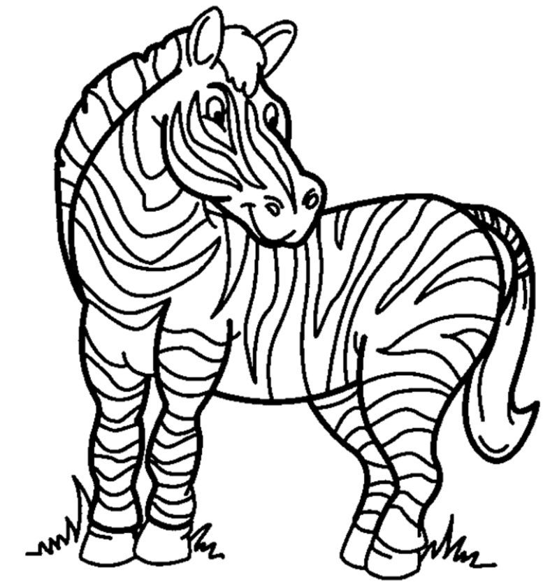 Printable zebra-coloring-page