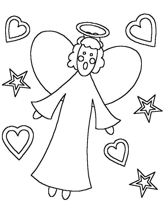 Angels Angel5 Bible Coloring Pages & Coloring Book