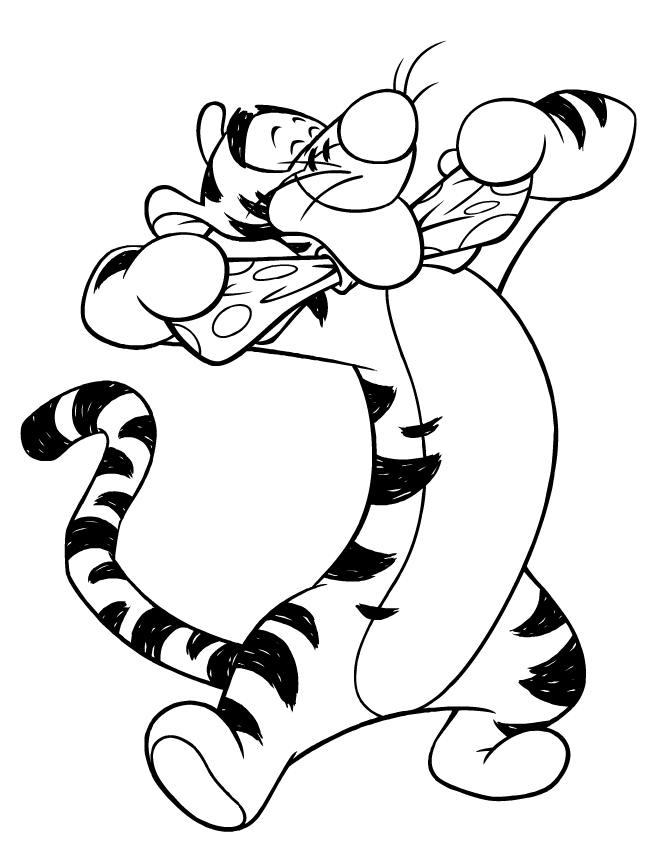 for baby tigger Colouring Pages