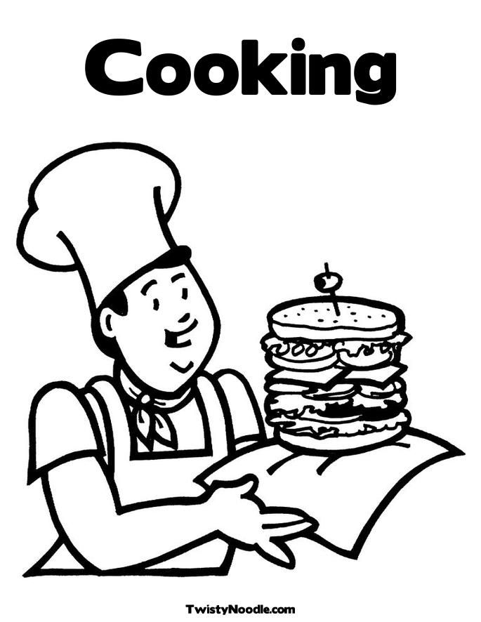 Cooking Coloring Pages - Coloring Home