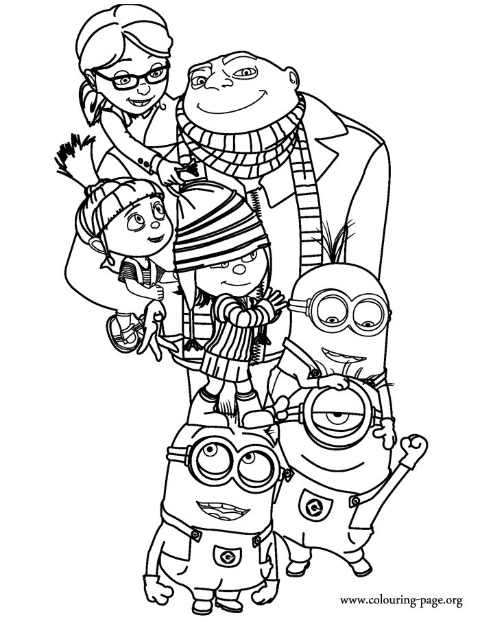 computer coloring pages for kids family people