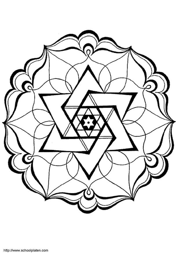 Coloring pages special mandala - picture 90