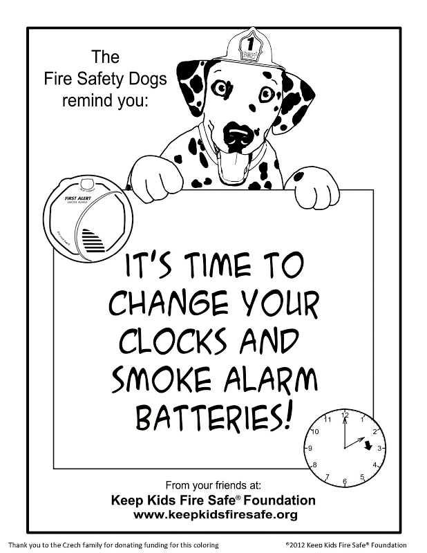 Download Free Fireman Alarm Coloring Page